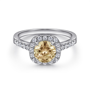 925 Silver Double Halo CZ Jewelry <b>Set</b>, Prong Setting Square Cut Zirconia Pendant Earrings Ring <b>Set</b> - Product Image 4