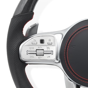 Volant de voiture en fibre de carbone pour Mercedes Benz AMG W205 W212 W213 W221 W222 W204 W166 W463 E63 <span class=keywords><strong>S63</strong></span> C63 G63 GLC <span class=keywords><strong>GLE</strong></span> - Product Image 3