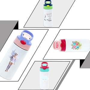 Bouteille d'eau isotherme en acier inoxydable vierge pour sublimation 12 OZ, gobelet droit avec couvercle anti-éclaboussures et incassable - Product Image 3