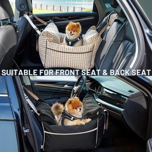 Memory-Schaum-Füllung Wasserdichtes Haustier-Sitzbett mit Clip-On Sicherheitsleine Reise-Tragetasche für Auto - Product Image 5