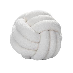 <span class=keywords><strong>Coussin</strong></span> Décoratif Ultra Doux Compagnon en Boule Nouée, Oreiller Sherpa Tissé à la Main, Prêt à Expédier - Product Image 5