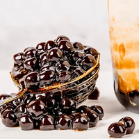 Perles de tapioca au sucre noir surgelées à cuisson rapide pour les ingrédients du bubble tea