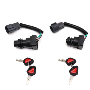 Pour interrupteur d'allumage d'excavatrice <span class=keywords><strong>Kubota</strong></span> U15 20 30 35 KX155 161 interrupteur à clé de démarrage serrure de porte électrique - Product Image 5
