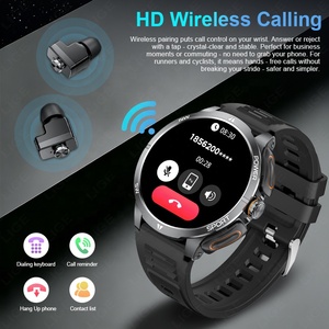 Montre connectée BWGT200 avec écouteurs, lampe torche LED, fonction d'appel, <span class=keywords><strong>boussole</strong></span>, suivi d'activité, écouteurs intégrés pour <span class=keywords><strong>Android</strong></span> et iOS - Product Image 3