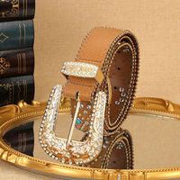 Ceintures pour femmes JULUN, ceintures western, ceinture Y2K, ceinture large à rivets en strass, style punk, accessoire de décoration, vente en gros
