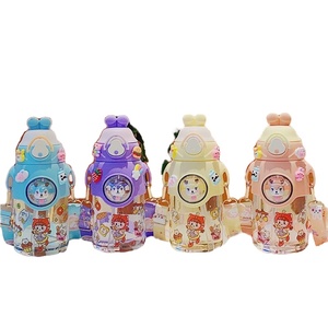DDP Alto Valor Bonito Coelho Saltando Tampa Chaleira Pequeno Fresco Sports Cup Straw para Crianças Direto Super <span class=keywords><strong>Cute</strong></span> Drinking Water Bottle - Product Image 1