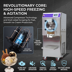 Machine à <span class=keywords><strong>sorbet</strong></span> <span class=keywords><strong>et</strong></span> yaourt glacé verticale, machine à <span class=keywords><strong>glace</strong></span> dure commerciale, congélateur discontinu <span class=keywords><strong>pour</strong></span> gelato, <span class=keywords><strong>pour</strong></span> usage en commerce de détail alimentaire <span class=keywords><strong>et</strong></span> de boissons - Product Image 4