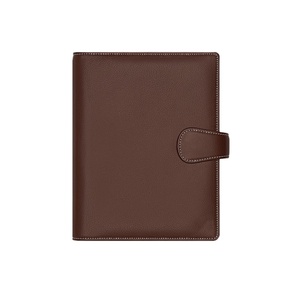 Pieno Fiore di fantasia Logo Personalizzato Diario di Pelle Bovina Marrone In Vera Pelle Agenda - Product Image 1
