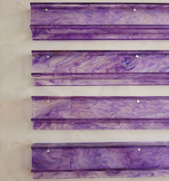Règles élégantes violettes à paillettes pour supports de Mahjong, support de tuiles de Mahjong violet de 20 pouces, ensemble de 4 pièces pour divertissement familial et de fête