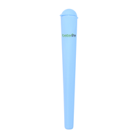 Vente chaude Pop Top Pp Rolling Tube Emballage de cigare Transparent Tubes coniques en plastique résistant aux enfants Support Logo personnalisé