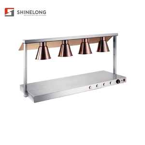 Lámpara Calentadora Infrarroja de Acero Inoxidable para Buffet, Modelo K1427-3, para Mantener Alimentos Calientes - Product Image 1
