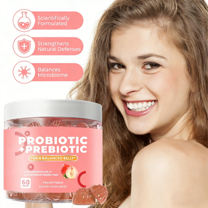 WELLBODY OEM Gommose Probiotiche per Donne, Gommose per l'Equilibrio Femminile, per un Odore Sano, con Prebiotici di Mirtillo Rosso, Vegane, 60 Pezzi - Product Image 4
