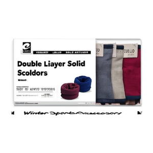 Sciarpa a doppio strato in tinta unita, colori misti, confezione da 12, accessorio invernale - Product Image 1