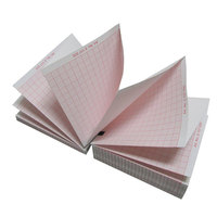 Consommables médicaux de qualité A, papier thermique pour graphiques de CTG, ECG, EKG, rouleau pour électrocardiographe, revêtement chimique BPL, base rouge et bleue