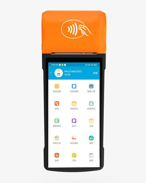 Android POS Terminal 5.99 Inch Handheld POS Systems Mobile Touch Screen POS