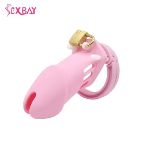 SEXBAY factory wholesale male chastity cages Lightweight chicken cages equipped with sex toys for men 5 size invisible locks