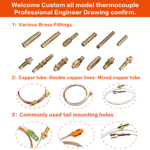 HF thermopile ก๊าซ900มม. 5ชิ้นชุดสำหรับหม้อต้มน้ำร้อนทนทานขายส่งแบบสากล - Product Image 4