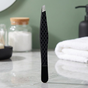 Pinzas para Cejas de Acero Inoxidable con Punta Inclinada, Herramienta de Depilación de Lujo Personalizada, Reutilizable y Antiestática para el Cuidado de la Belleza - Product Image 2