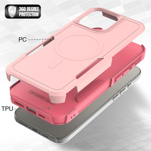 Coque de téléphone pour fille, couleur rose, avec aimant pour <span class=keywords><strong>iPhone</strong></span> 17 16 15 <span class=keywords><strong>14</strong></span> 13 <span class=keywords><strong>Pro</strong></span> <span class=keywords><strong>Max</strong></span>, protection antichoc, pare-chocs, coque <span class=keywords><strong>iPhone</strong></span> - Product Image 4