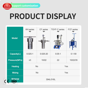 เครื่องปฏิกรณ์ไฮโดรเทอร์มอล PTFE ความต้านทานการกัดกร่อนสูงสำหรับการทดลองวิทยาศาสตร์วัสดุ - Product Image 6