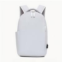 Sac à dos pour ordinateur portable unisexe minimaliste antivol, sac à dos de voyage décontracté avec interface de charge USB