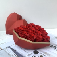 Lovebay Valentijnsdag Geconserveerde Rozen Groothandel Gestabiliseerde Bloemen Eeuwig Eeuwig Rozen Eeuwige Rozen In Hart Doos