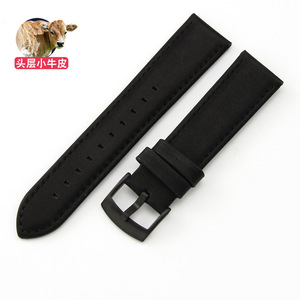 Compatible con <span class=keywords><strong>Armani</strong></span> AR1692 1694 1732 1828 2075 AX2098 correas de reloj de cuero genuino para hombre 20 22 - Product Image 5