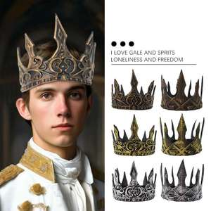 มงกุฎนางฟ้ามงกุฎหนามสีทองสาวน้ำแข็งอุปกรณ์ประกอบฉากการแสดงบนเวที - Product Image 2