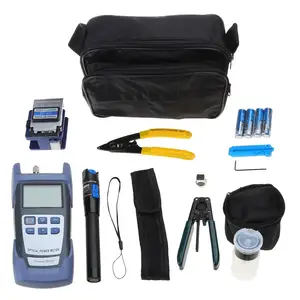 Optical Fiber Tool Kit With FC-6S Fiber Cleaver Useful Optical Power Meter Cold Connection Tool Optical Fiber Kits