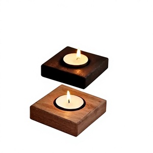 Rectangle Wooden Handmade <b>Tea</b> Light Holder Durable Eco Friendly Christmas Home Decoration Candle <b>Stand</b> - Product Image 1