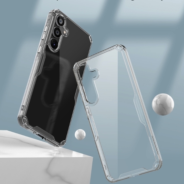 Nillkin Non-Yellowing Shockproof Protective Phone Case TPU Transparent Clear Mobile Cover for Samsung Galaxy A55 5G Phone