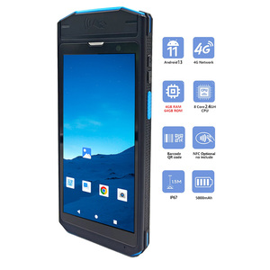 Kho dữ liệu thu Android 13 gồ ghề cầm tay 2D QR đọc mã vạch công nghiệp Máy quét mã thu dữ liệu kho PDAs - Product Image 1