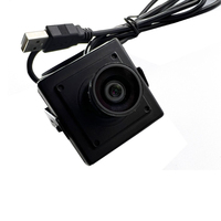 Mini Cámara USB GC0308 con Lente de 3.6mm, 0.3MP 640*480, Sin Controladores UVC, con Soporte Metálico y Anillo de Sellado Impermeable