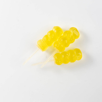 Sucettes aromatisées aux fruits en gros, emballage individuel transparent, bonbons durs, collation pour enfants