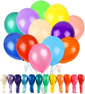 모듬 밝은 색상 여러 가지 빛깔의 진주 헬륨 라텍스 풍선 PARTY 장식 도매 제조업체 5 "10" 12 "18" 36"