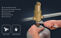 Tmok basse quantité minimale de commande DN15 DN20 1/2 "3/4" pouces NPT SWT laiton microbulles désaérateur éliminateur d'air soupape de ventilation