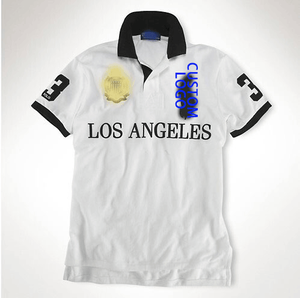 Camisetas Polo Casuales para Hombre, 100% Algodón, <span class=keywords><strong>de</strong></span> Alta Calidad, con Logotipo Bordado Personalizado, Marca Ralphes, Estilo Urbano - Product Image 2