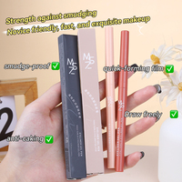 Crayon eyeliner minceur naturel, extrêmement fin et lisse, résistant à l'eau et à la transpiration, avec logo personnalisé ODM MINSHZEE