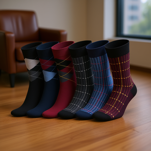 Calcetines de Vestir para Hombre DB, 6 Pares, de Bambú y Spandex, Tejidos, Estilo Ejecutivo, Tallas 8-11.5 - Product Image 2