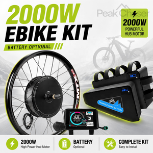 Kit <span class=keywords><strong>de</strong></span> Conversión para Bicicleta Eléctrica <span class=keywords><strong>de</strong></span> 2000W, 48V, 52V, 60V, 72V, Motor <span class=keywords><strong>de</strong></span> Buje MTX, Kit Completo con Batería <span class=keywords><strong>de</strong></span> Litio <span class=keywords><strong>de</strong></span> 13AH-40AH Opcional, Disponible en CN, UK y AU - Product Image 1