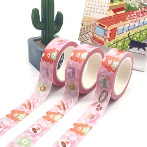 Made in China Manufacturer Print Full Colored Decoration Adhesive Paper Masking Washi Tapes Washi Tape