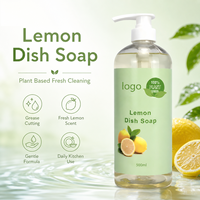 Savon à vaisselle liquide écologique biologique sans paraben, nettoyant multi-usages pour la vaisselle, la cuisine et la salle de bain, Gleditsia Sinensis, citron