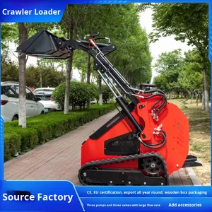 घरेलू बागानों के लिए साल भर के निर्यात छोटे डीजल इंजन क्रॉलर स्किड स्टीड लोडर - Product Image 5