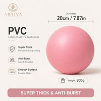 ARTIVA BA122 Mini ballon de Pilates mat écologique 20 cm en PVC souple gonflable pour exercices de yoga, barre d'équilibre, entraînement, logo personnalisé OEM