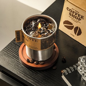 Caja de Regalo con Vela Aromática de Café <span class=keywords><strong>para</strong></span> Cumpleaños o Graduación - Aire Fresco, 7-15 Días de Duración, Regalo Unisex <span class=keywords><strong>para</strong></span> <span class=keywords><strong>Amigos</strong></span> y Hogar - Product Image 4