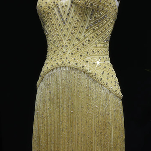 Lsz522 Elegantes Vestidos de Noche Formales para Mujer con Borlas y Cristales, Vestidos de Fiesta de Graduación Jancember - Product Image 4