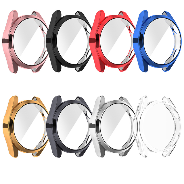 TPU Case for Huawei Watch 3 Pro New Soft Plated All Around Protective Bumper Cover for Huawei Watch 3 Pro Screen Protector