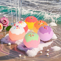 Coffret Cadeau de Boules de Bain Bio de Luxe pour le Corps et les Pieds, 6 Pièces, Soulagement de la Fatigue, Aromathérapie Spa, Saint-Valentin