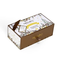 Boîte cadeau tiroir en carton pour extensions de perruques personnalisées, bijoux cosmétiques, colliers, cils, style coloré