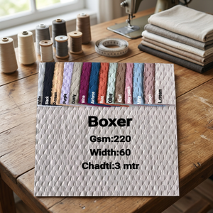 Tela Premium Boxer de 220 GSM con Textura de Panal de Abeja, Tejido de Nido de Abeja de 60 Pulgadas de Ancho para Prendas y Textiles para el Hogar - Product Image 3